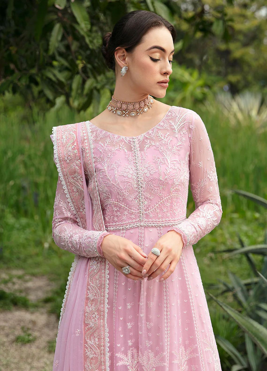 Chant D lAmour by Gulaal Embroidered Chiffon Suits Unstitched 4 Piece GL24CD D-01 Amour - Luxury Collection