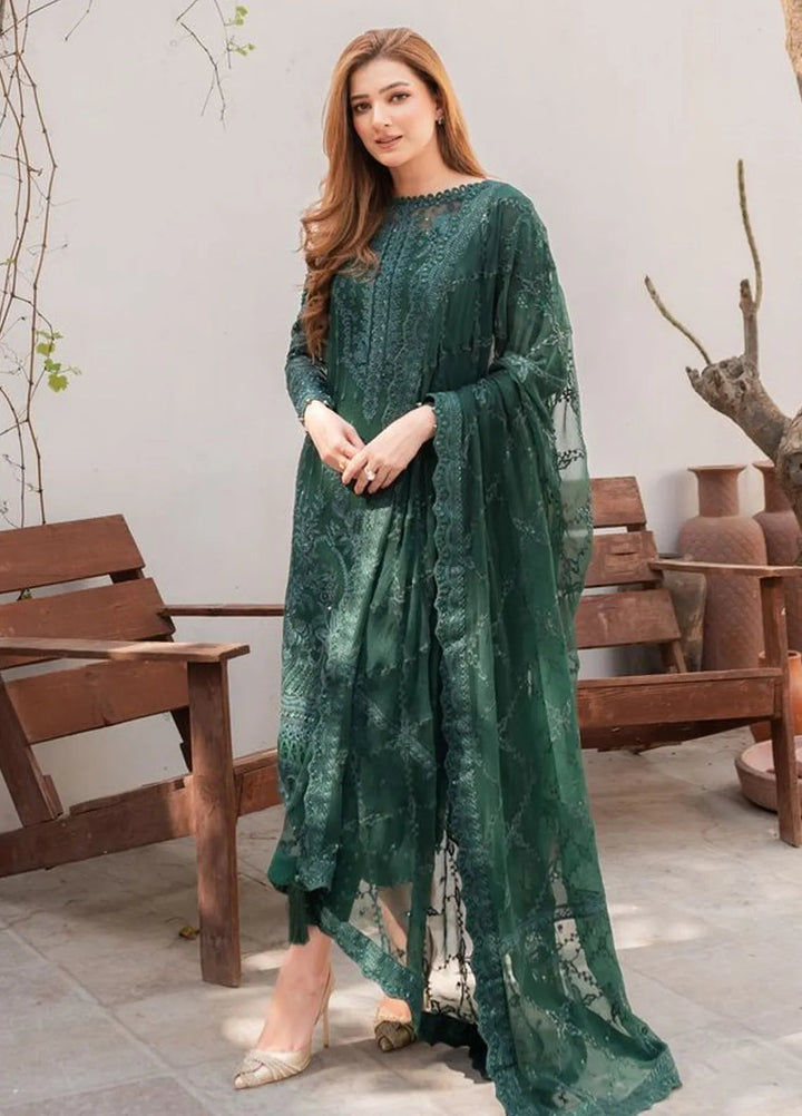 Chant D lAmour by Gulaal Embroidered Chiffon Suits Unstitched 4 Piece GL24CD D-05 Cassia - Luxury Collection