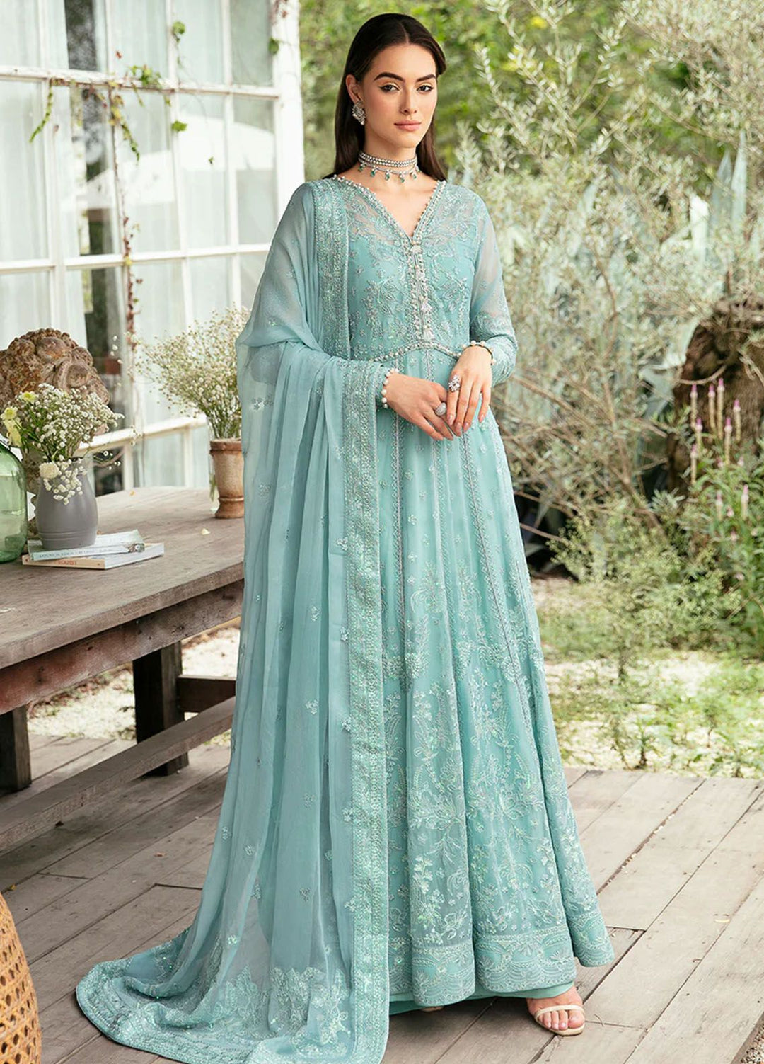 Chant D lAmour by Gulaal Embroidered Chiffon Suits Unstitched 4 Piece GL24CD D-06 Iveria - Luxury Collection