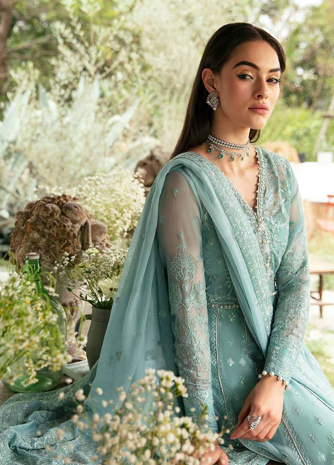 Chant D lAmour by Gulaal Embroidered Chiffon Suits Unstitched 4 Piece GL24CD D-06 Iveria - Luxury Collection