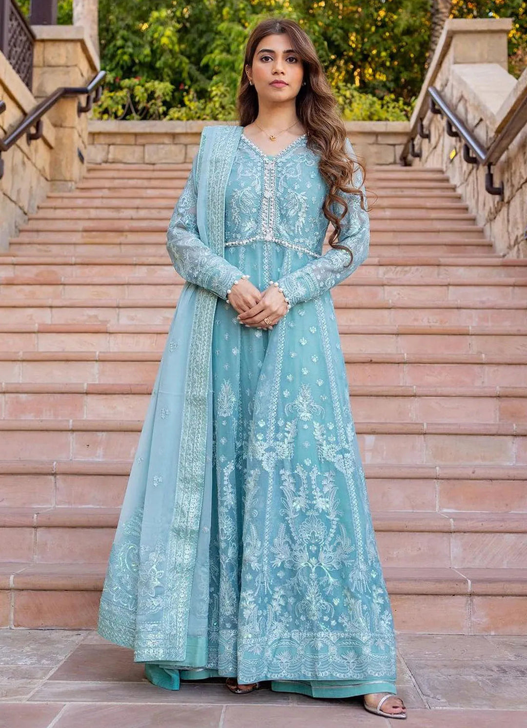 Chant D lAmour by Gulaal Embroidered Chiffon Suits Unstitched 4 Piece GL24CD D-06 Iveria - Luxury Collection