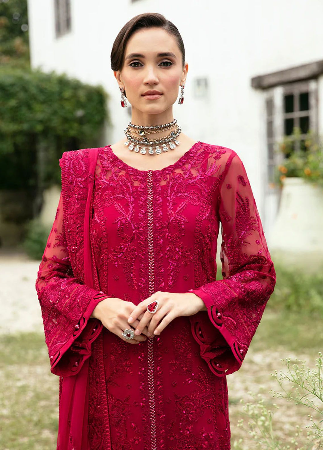 Chant D lAmour by Gulaal Embroidered Chiffon Suits Unstitched 4 Piece GL24CD D-08 Mysaria - Luxury Collection