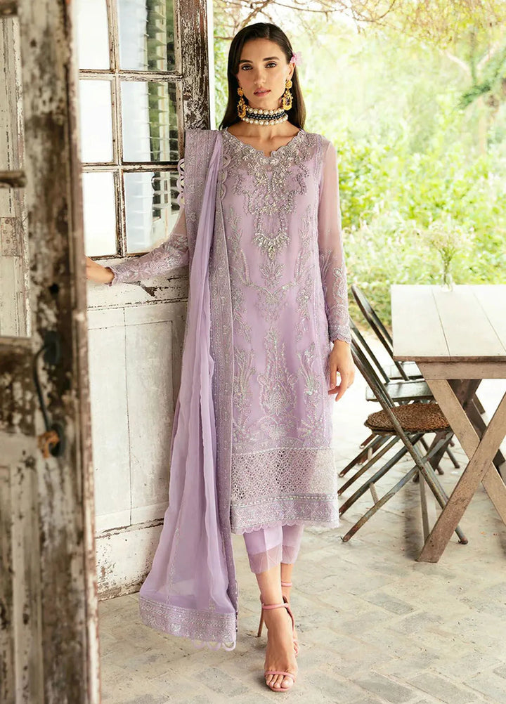 Chant D lAmour by Gulaal Pret Embroidered Chiffon Suit 4 Piece GL24CD D-07 Viola