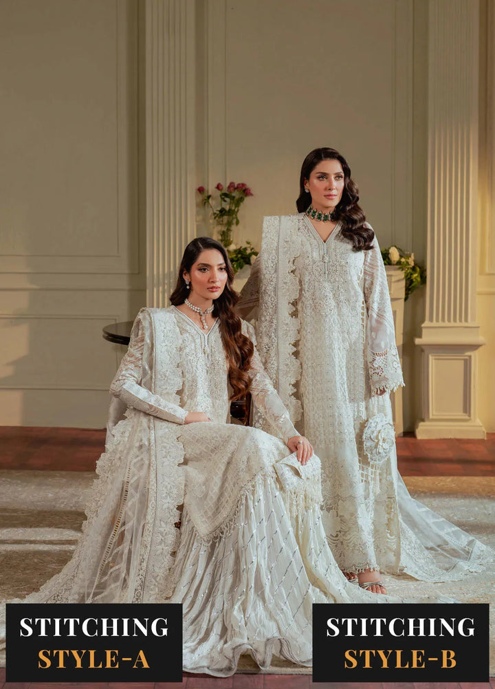 Chantelle by Baroque Embroidered Chiffon Suits Unstitched 3 Piece BQ24CL EC 02 - Luxury Collection