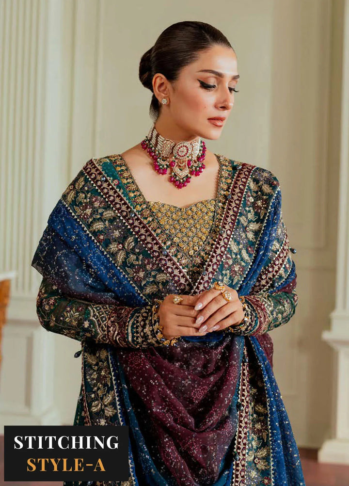 Chantelle by Baroque Embroidered Chiffon Suits Unstitched 3 Piece BQ24CL EC 03 - Luxury Collection