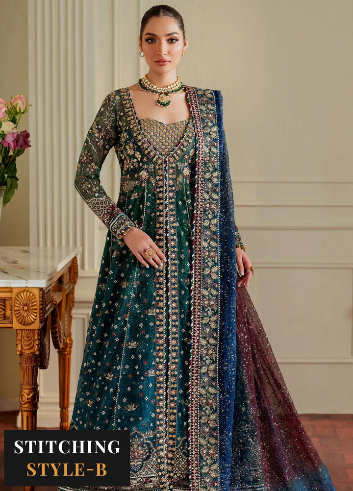 Chantelle by Baroque Embroidered Chiffon Suits Unstitched 3 Piece BQ24CL EC 03 - Luxury Collection