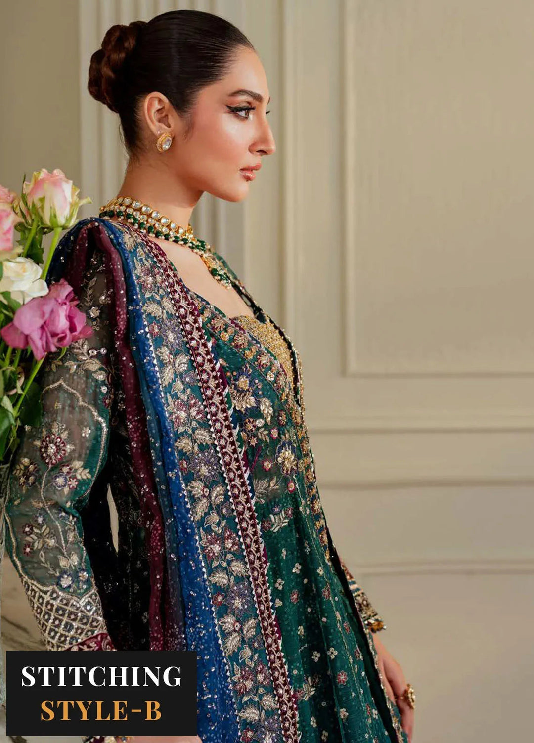 Chantelle by Baroque Embroidered Chiffon Suits Unstitched 3 Piece BQ24CL EC 03 - Luxury Collection