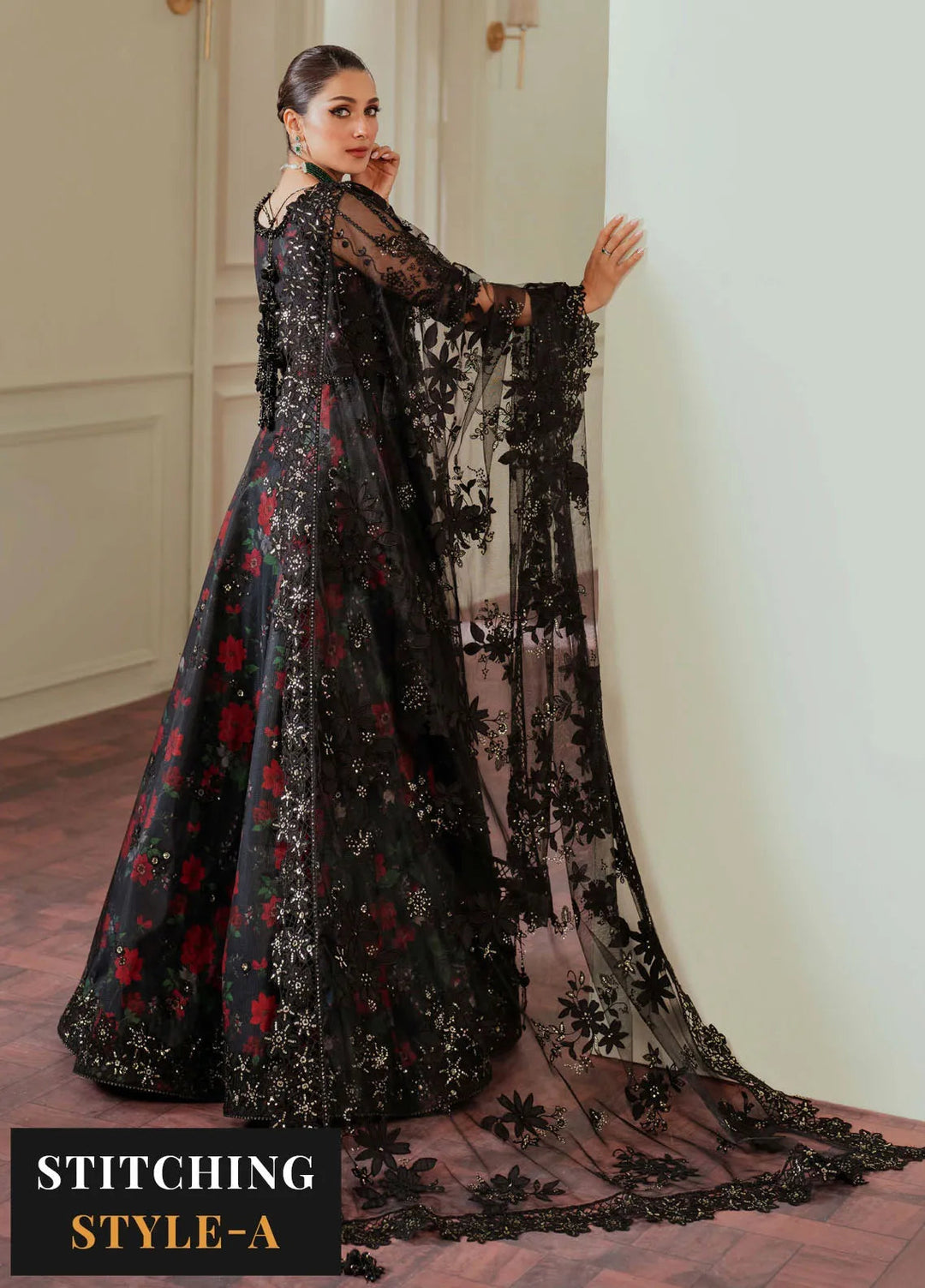 Chantelle by Baroque Unstitched Embroidered Net 3 Piece Suit BQ26UCF V13-D05 - Festive Collection