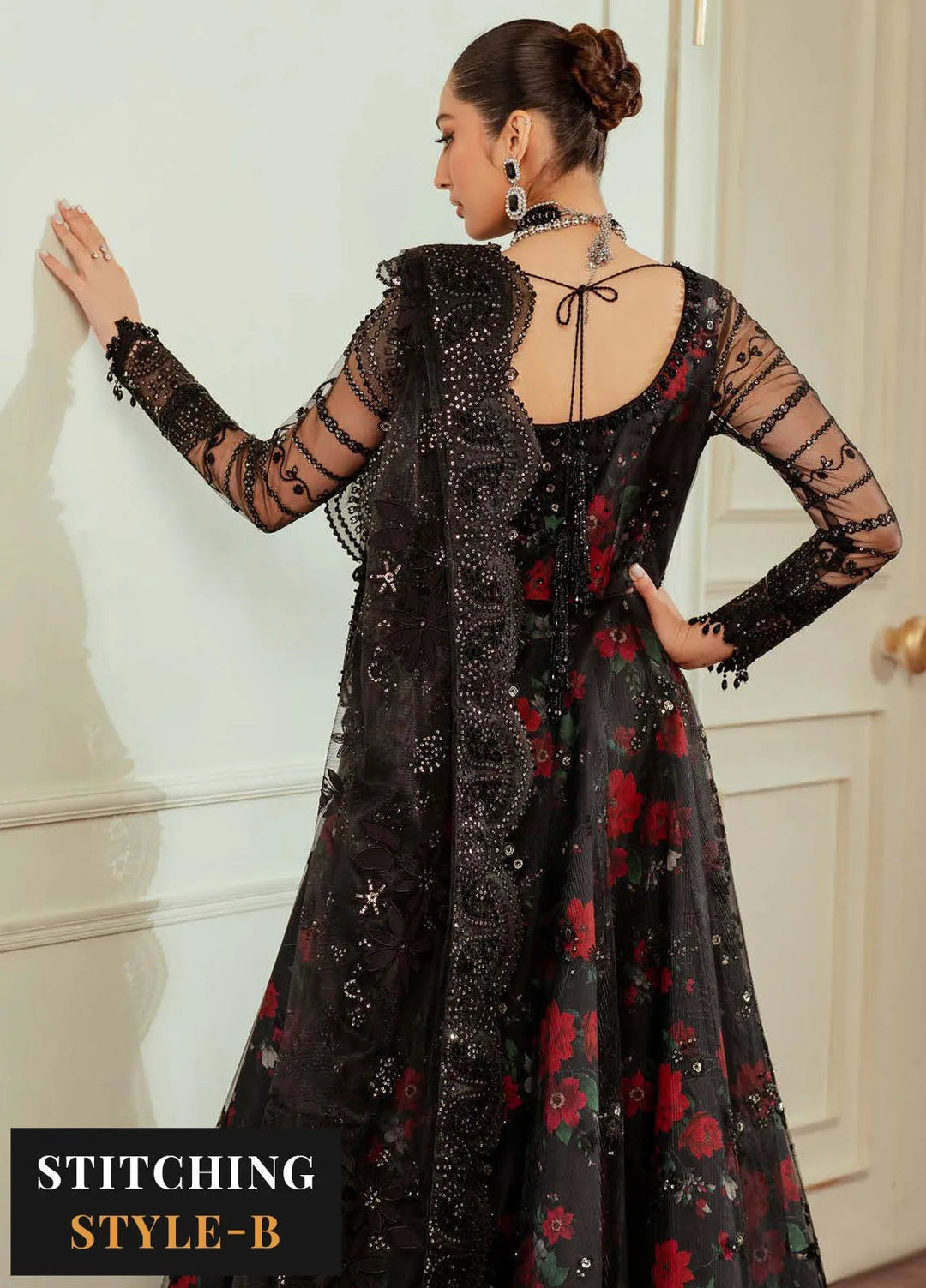 Chantelle by Baroque Unstitched Embroidered Net 3 Piece Suit BQ26UCF V13-D05 - Festive Collection