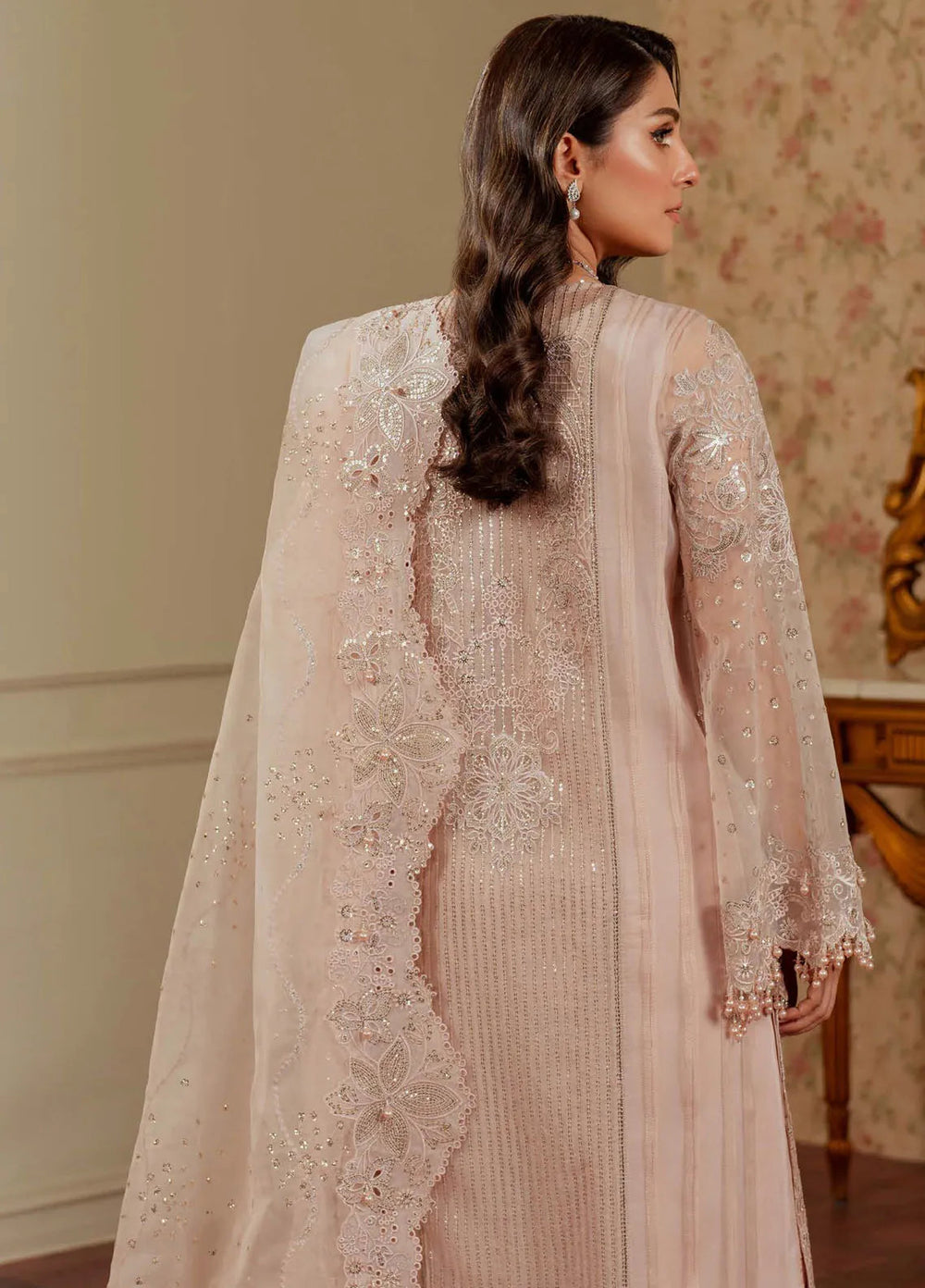 Chantelle by Baroque Unstitched Embroidered Organza 3 Piece Suit BQ26UCF V13-D04 - Festive Collection