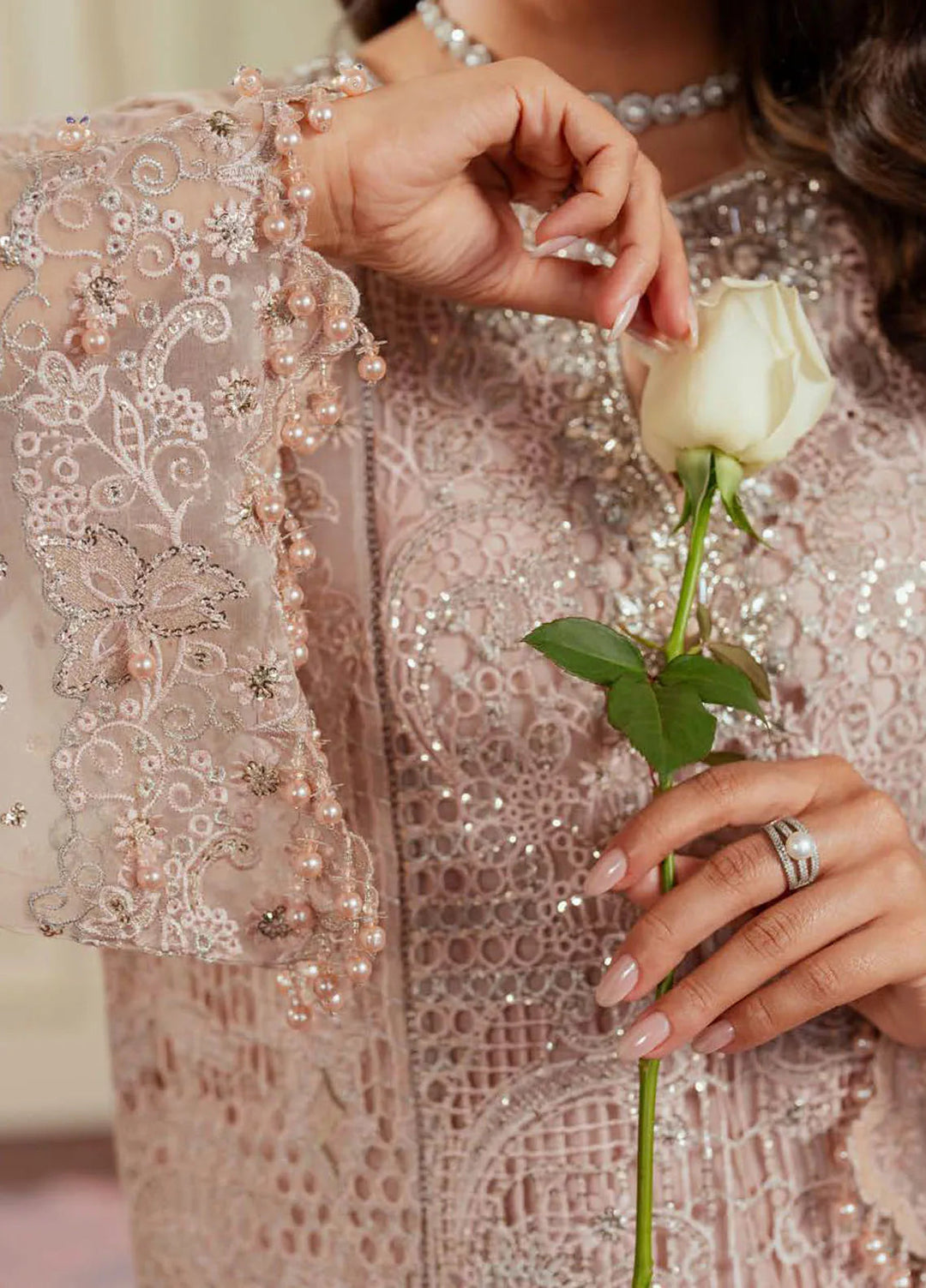 Chantelle by Baroque Unstitched Embroidered Organza 3 Piece Suit BQ26UCF V13-D04 - Festive Collection