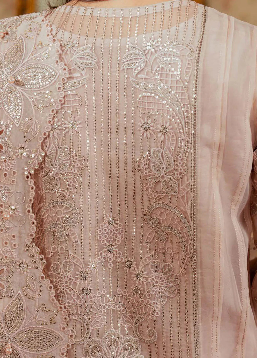 Chantelle by Baroque Embroidered Organza Suits Unstitched 3 Piece BQ24CL EC 04 - Luxury Collection