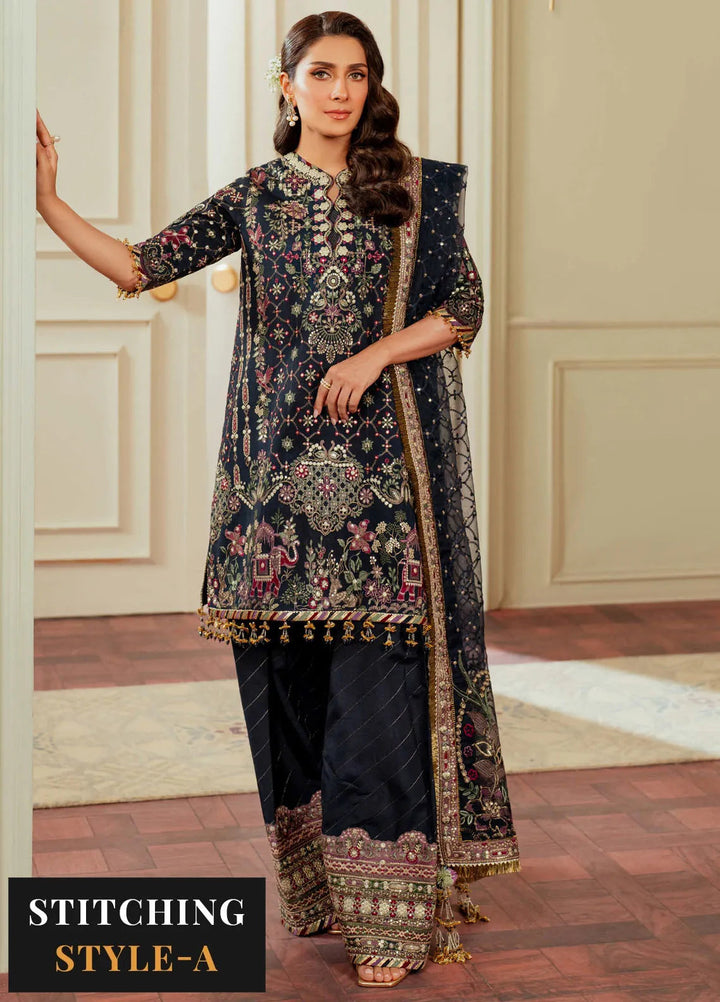 Chantelle by Baroque Embroidered Raw Silk Suits Unstitched 3 Piece BQ24CL EC 07 - Luxury Collection