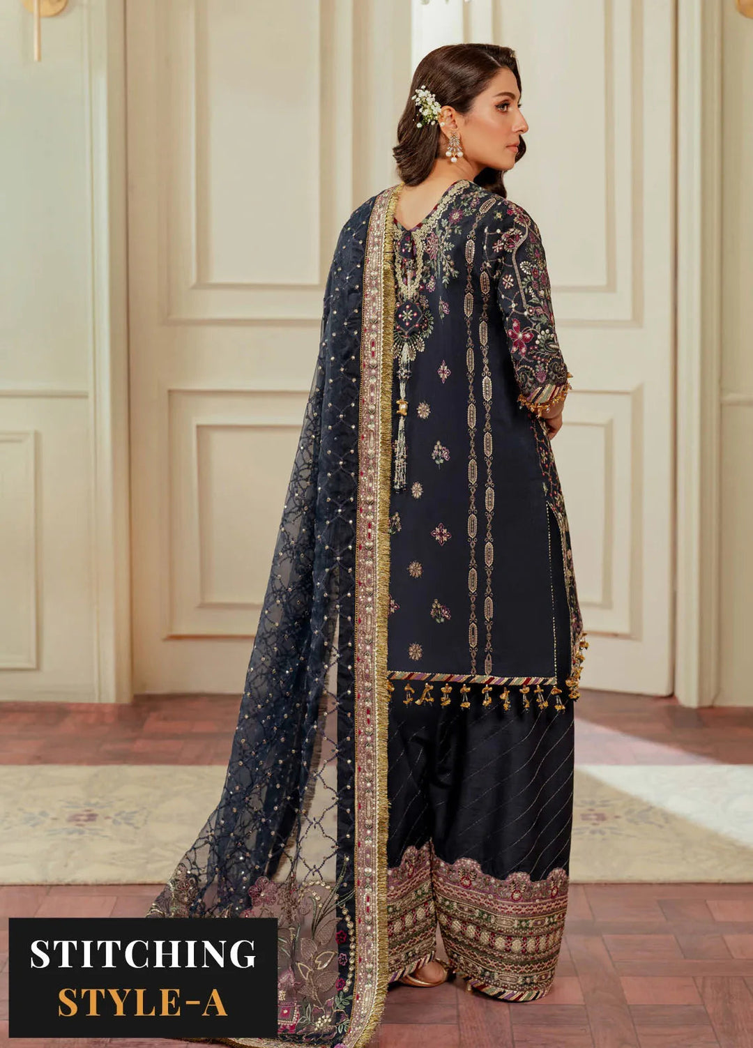 Chantelle by Baroque Embroidered Raw Silk Suits Unstitched 3 Piece BQ24CL EC 07 - Luxury Collection