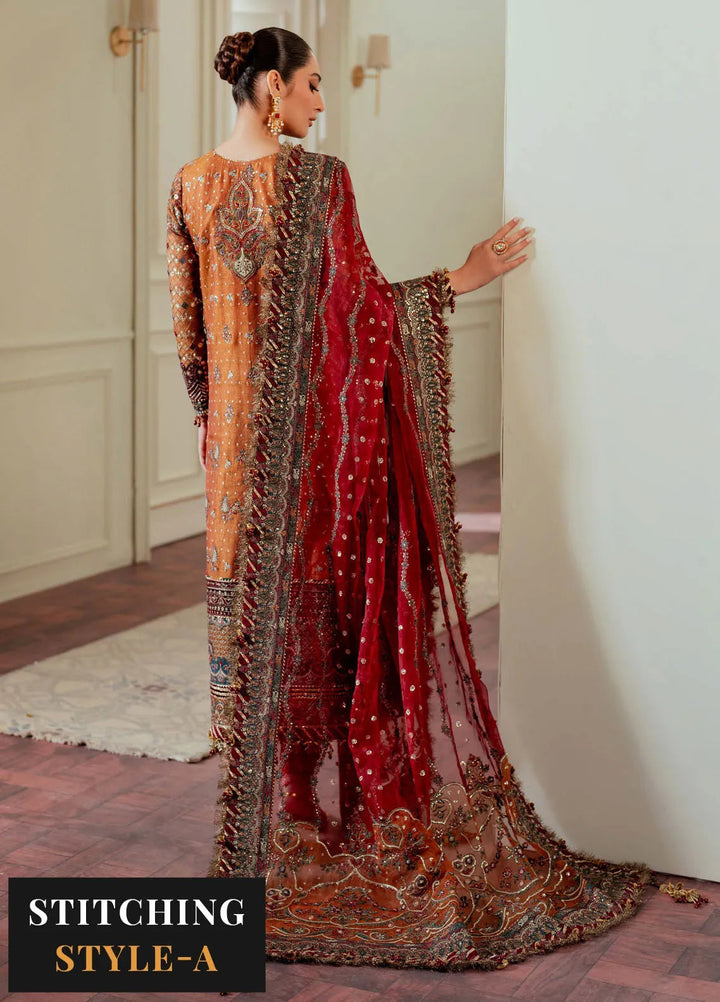 Chantelle by Baroque Embroidered Zari Net Suits Unstitched 3 Piece BQ24CL EC 01 - Luxury Collection