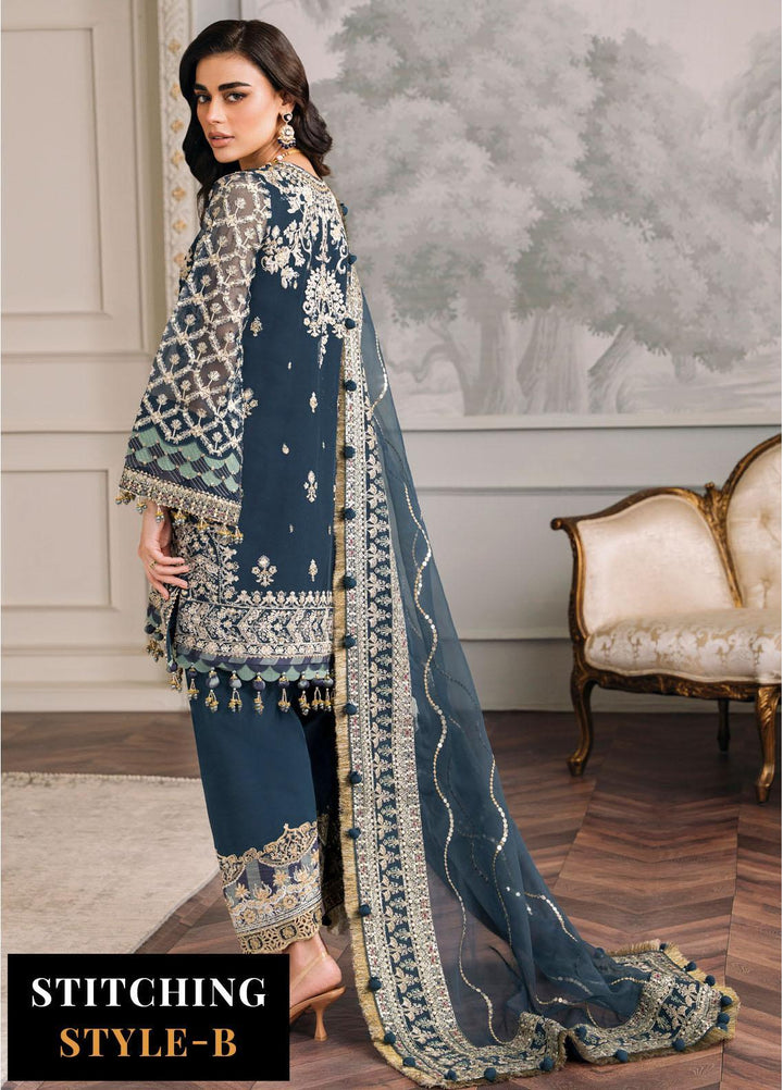 Chantelle By Baroque Embroidered Chiffon Suits Unstitched 3 Piece BQ24CH EC 01 - Luxury Collection