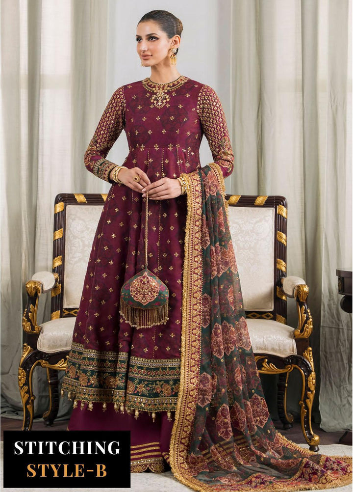 Chantelle By Baroque Embroidered Chiffon Suits Unstitched 3 Piece BQ24CH EC 03 - Luxury Collection