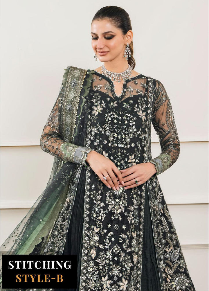 Chantelle by Baroque Unstitched Embroidered Net 3 Piece Suit BQ26UCF CH12-D05 - Festive Collection
