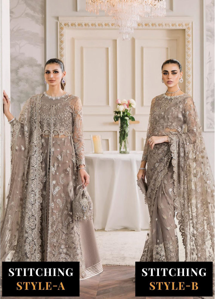 Chantelle By Baroque Embroidered Net Suits Unstitched 3 Piece BQ24CH EC 06 - Luxury Collection