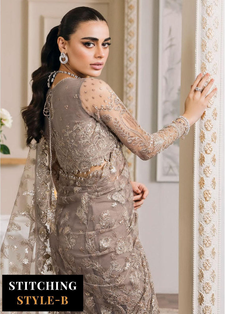 Chantelle by Baroque Unstitched Embroidered Net 3 Piece Suit BQ26UCF CH12-D06 - Festive Collection