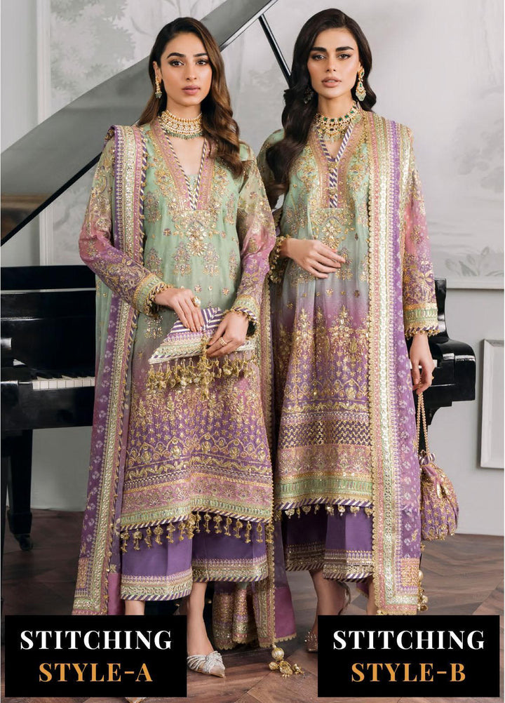 Chantelle By Baroque Embroidered Chiffon Suits Unstitched 3 Piece BQ24CH EC 08 - Luxury Collection