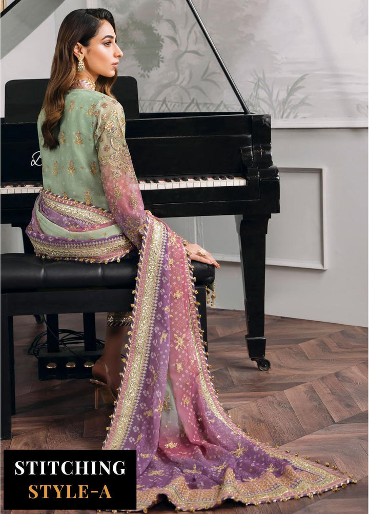 Chantelle By Baroque Embroidered Chiffon Suits Unstitched 3 Piece BQ24CH EC 08 - Luxury Collection