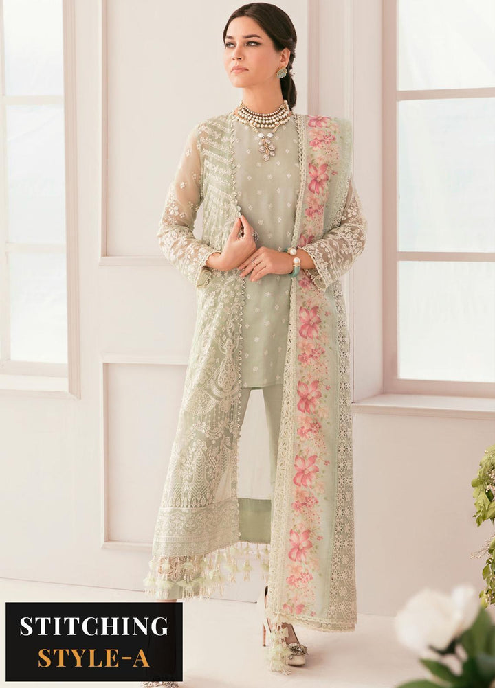 Chantelle By Baroque Embroidered Chiffon Suits Unstitched 3 Piece BQ23CH BQU-CH11-D01 - Luxury Formal Collection