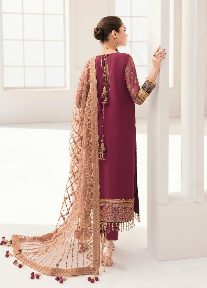 Chantelle by Baroque Unstitched Embroidered Chiffon 3 Piece Suit BQ26UCF CH11-D02 - Festive Collection