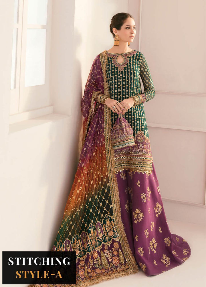 Chantelle By Baroque Embroidered Chiffon Suits Unstitched 3 Piece BQ23CH BQU-CH11-D06 - Luxury Formal Collection