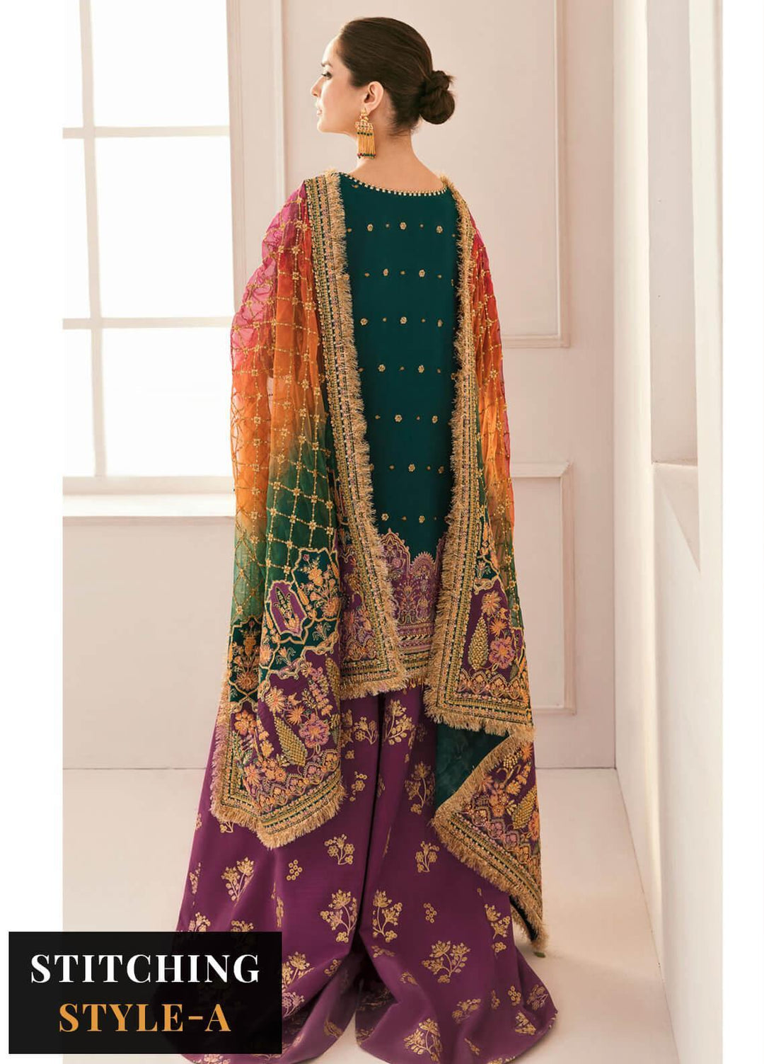 Chantelle By Baroque Embroidered Chiffon Suits Unstitched 3 Piece BQ23CH BQU-CH11-D06 - Luxury Formal Collection