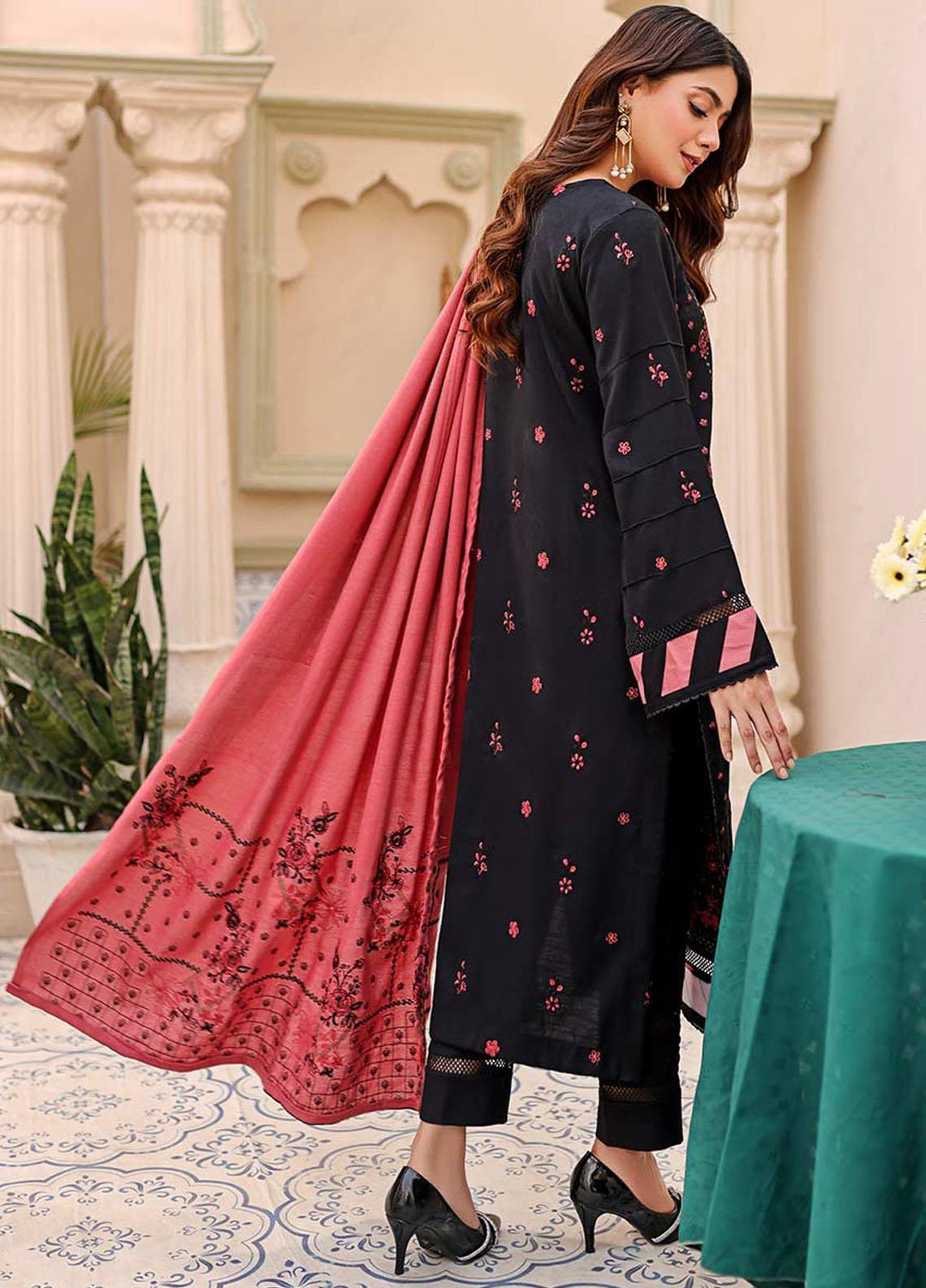 Chantilly De Lace By Aalaya Embroidered Dhanak Suits Unstitched 3 Piece ALY22CDL-V3 D-03 - Winter Collection