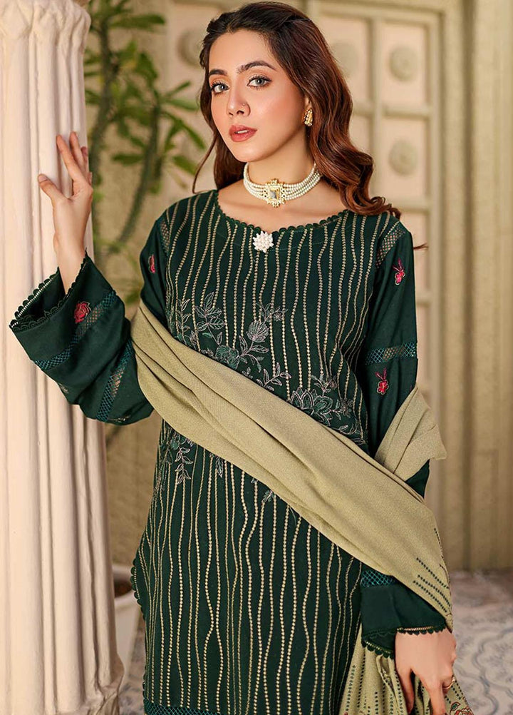 Chantilly De Lace By Aalaya Embroidered Dhanak Suits Unstitched 3 Piece ALY22CDL-V3 D-07 - Winter Collection