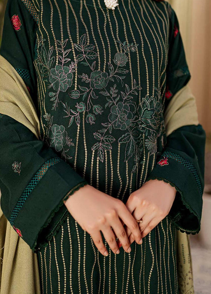 Chantilly De Lace By Aalaya Embroidered Dhanak Suits Unstitched 3 Piece ALY22CDL-V3 D-07 - Winter Collection