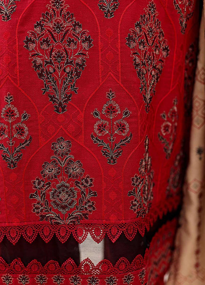 Chantilly De Lace By Aalaya Embroidered Dhanak Suits Unstitched 3 Piece ALY22CDL-V3 D-08 - Winter Collection