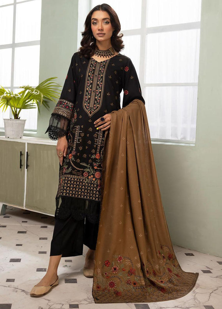 Chantilly De Lace By Aalaya Embroidered Dhanak Suits Unstitched 3 Piece ALY23CDL D-02 - Winter Collection