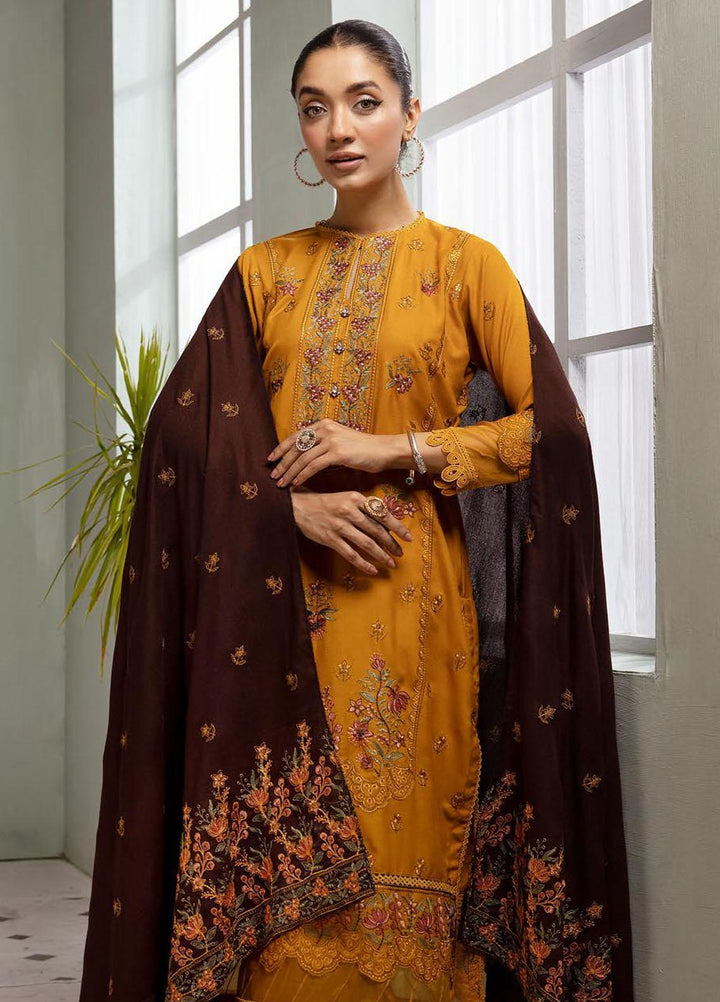 Chantilly De Lace By Aalaya Embroidered Dhanak Suits Unstitched 3 Piece ALY23CDL D-04 - Winter Collection