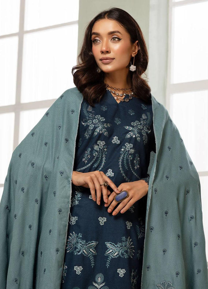 Chantilly De Lace By Aalaya Embroidered Dhanak Suits Unstitched 3 Piece ALY23CDL D-08 - Winter Collection