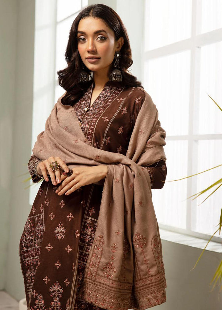 Chantilly De Lace By Aalaya Embroidered Dhanak Suits Unstitched 3 Piece ALY23CDL D-09 - Winter Collection