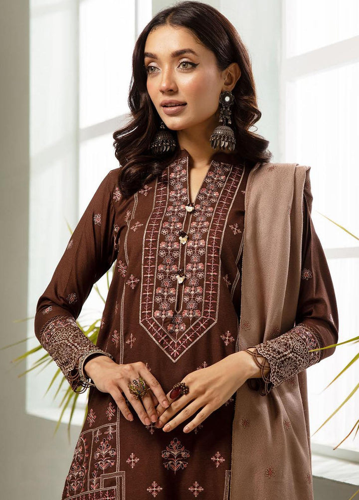 Chantilly De Lace By Aalaya Embroidered Dhanak Suits Unstitched 3 Piece ALY23CDL D-09 - Winter Collection