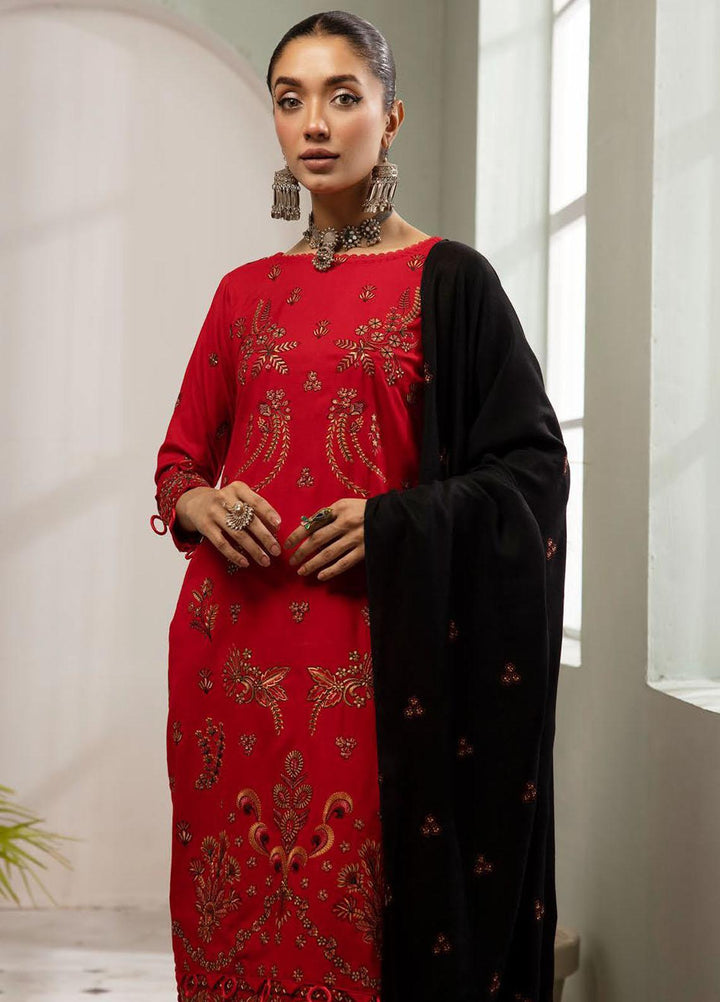 Chantilly De Lace By Aalaya Embroidered Dhanak Suits Unstitched 3 Piece ALY23CDL D-10 - Winter Collection