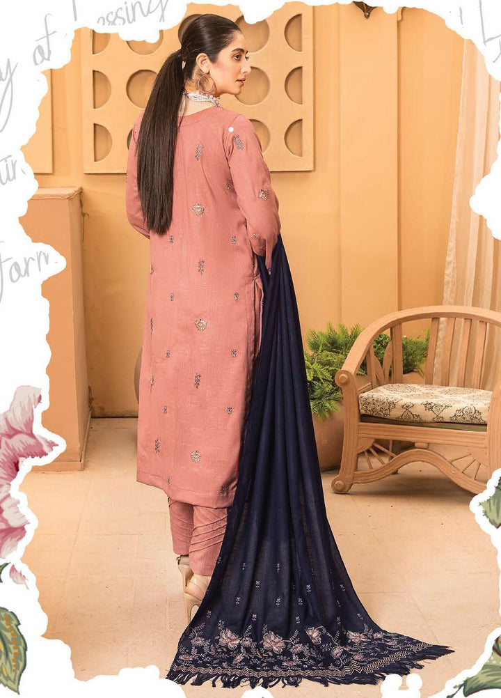 Chantilly De Lace By Aalaya Embroidered Dhanak Suits Unstitched 3 Piece ALY22CDL-V4 DE-05 - Winter Collection