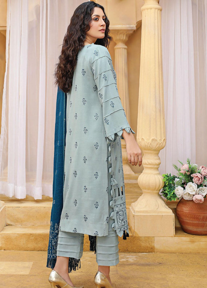 Chantilly De Lace By Aalaya Embroidered Dhanak Suits Unstitched 3 Piece ALY22CDL D-04 - Winter Collection