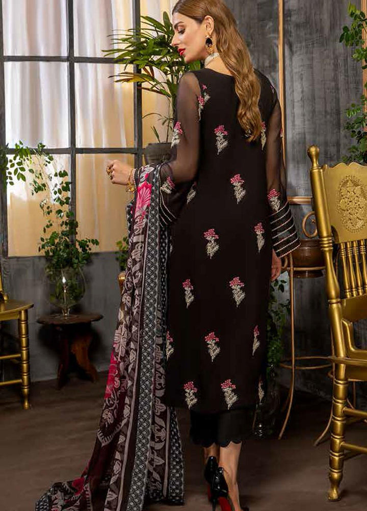 Charizma Embroidered Chiffon Suits Unstitched 3 Piece CRZ21AE CAL-001 - Luxury Collection