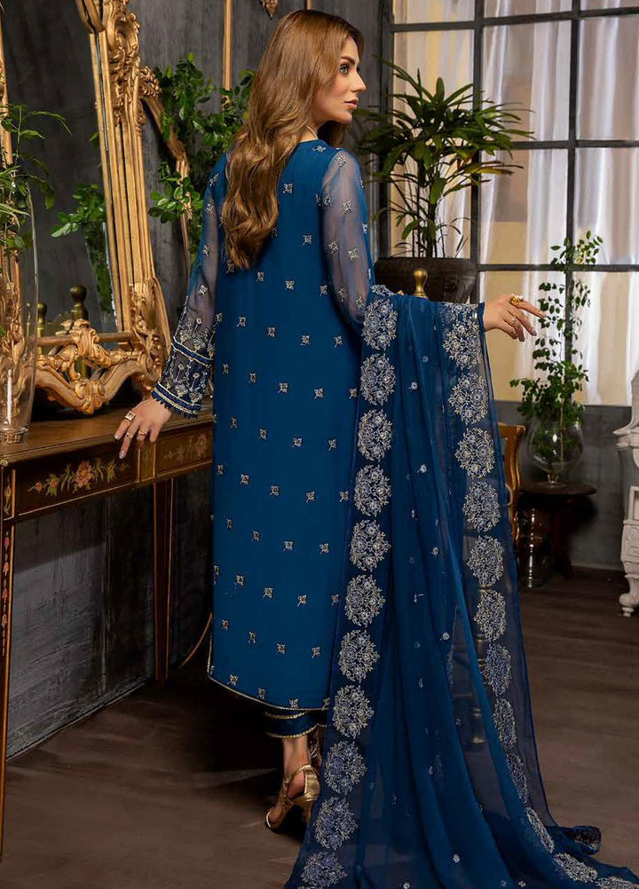 Charizma Embroidered Chiffon Suits Unstitched 3 Piece CRZ21AE CAL-003 - Luxury Collection