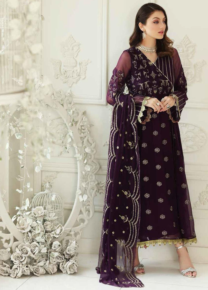 Charizma Embroidered Chiffon Suits Unstitched 3 Piece CRZ21AE CAL-005 - Luxury Collection