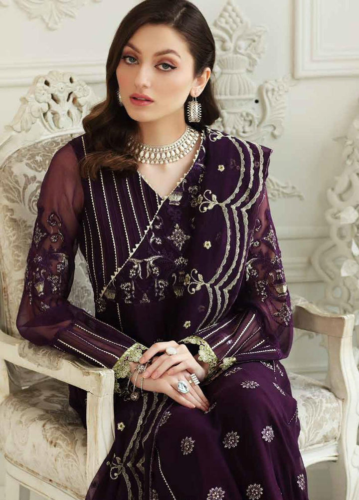 Charizma Embroidered Chiffon Suits Unstitched 3 Piece CRZ21AE CAL-005 - Luxury Collection