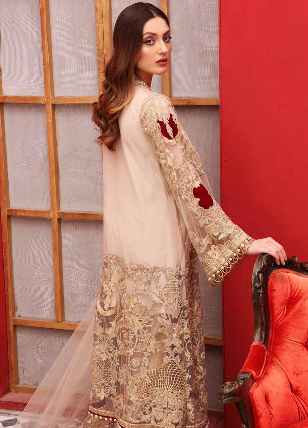 Allure By Charizma Embroidered Chiffon Suits Unstitched 3 Piece CRZ21-AE2 CAL/09 - Luxury Collection