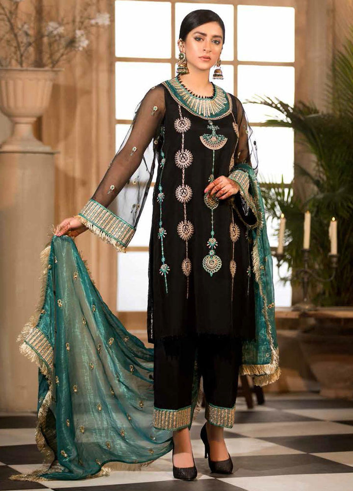 Allure By Charizma Embroidered Chiffon Suits Unstitched 3 Piece CRZ21-AE2 CAL/11 - Luxury Collection