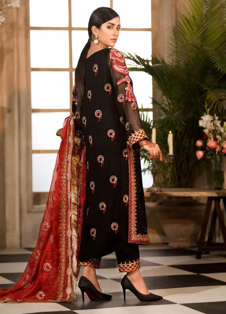 Allure By Charizma Embroidered Chiffon Suits Unstitched 3 Piece CRZ21-AE2 CAL/13 - Luxury Collection