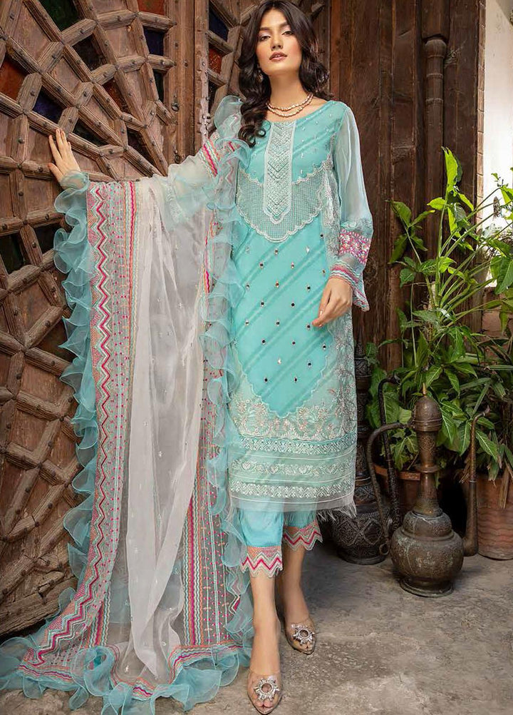 Allure By Charizma Embroidered Chiffon Suits Unstitched 3 Piece CRZ21-AE2 CAL/14 - Luxury Collection